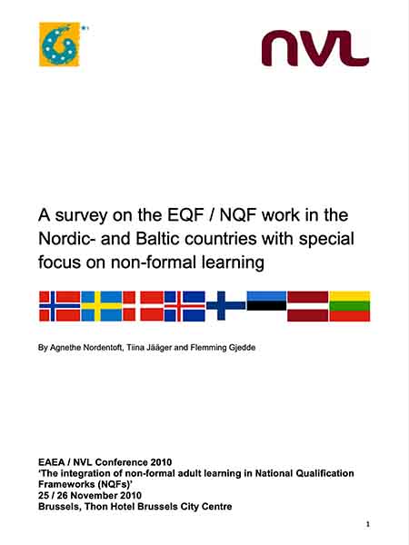 A survey on the EQF / NQF work in the Nordic- and Baltic countries with special focus on non-formal learning