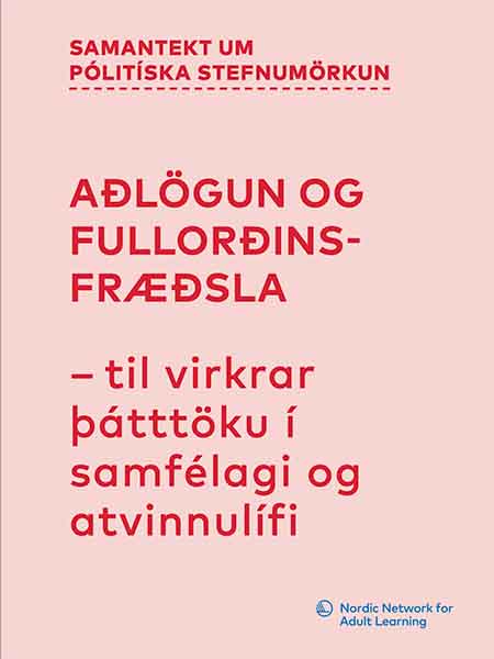 Policy brief: Aðlögun og fullorðinsfræðsla