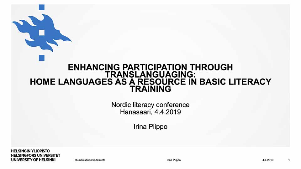 Enhancing participation through translanguaging