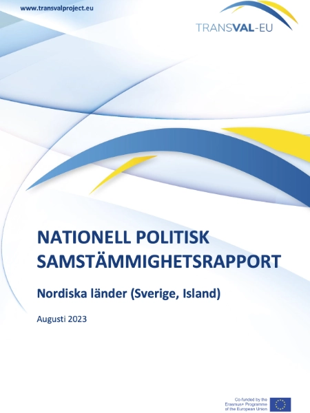 NATIONELL POLITISK SAMSTÄMMIGHETSRAPPORT Nordiska länder (Sverige,Island)