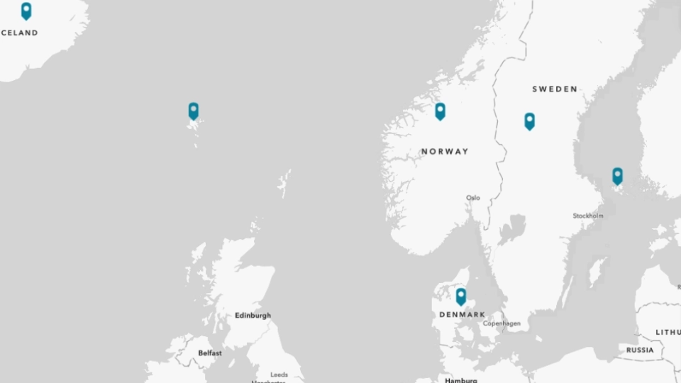 Visualisering av samordning av vägledning i de nordiska länderna