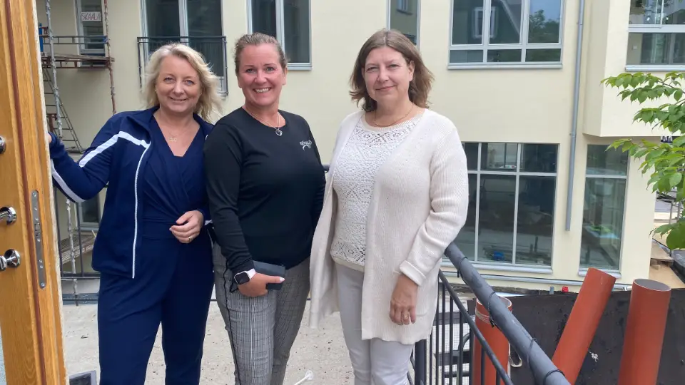 Denna trio Marie-Louise Soleby, Johanna Björkvall och Sonja Signell arbetar som karriärvägledare på uppdrag av AMS Åland.